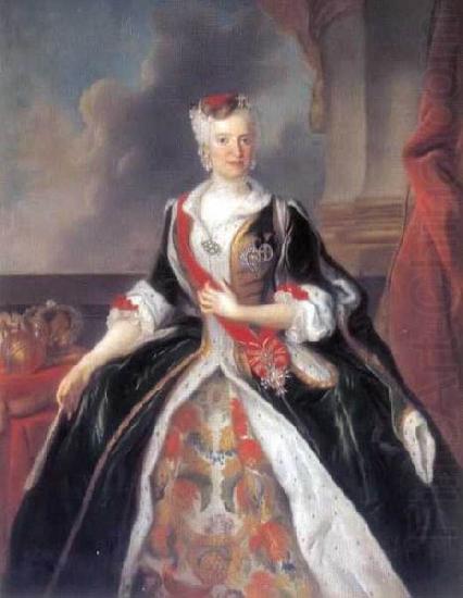 Portrait of the Queen Maria Josepha in Polish costume, Louis de Silvestre